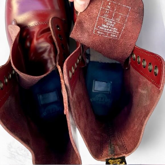 Dr. Doc Martens Maine 6.5 Exposed Steel Toe Cherry Red Smooth Leather
Boots UK4 - Picture 9 of 13